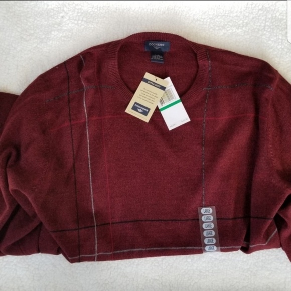 Dockers Other - NWT Dockers large men red crewneck sweater